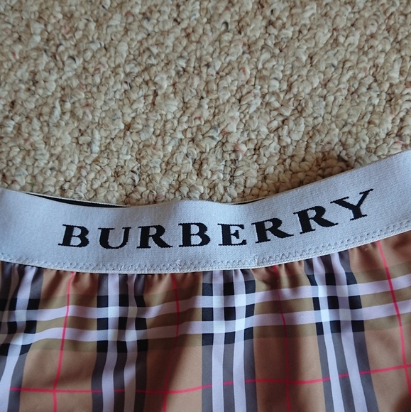 Burberry Plaid Logo Tape Vintage Check bikini bottoms in Brown size M - Picture 9 of 13